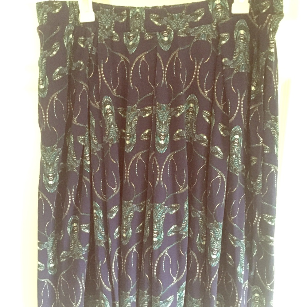 LuLaRoe mosaic deer Lila skirt